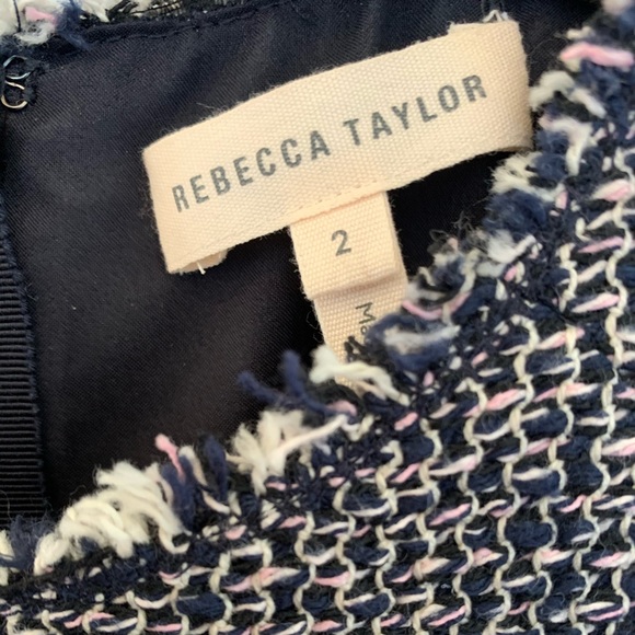 Rebecca Taylor Sleeveless Confetti Tweed Dress - Picture 2 of 2